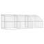 Chenil pour chien vidaXL 3 pièces argenté 19,69 x 6,56 x 6,56 pi