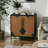 Modern Storage Cabinet With Geometric Pattern