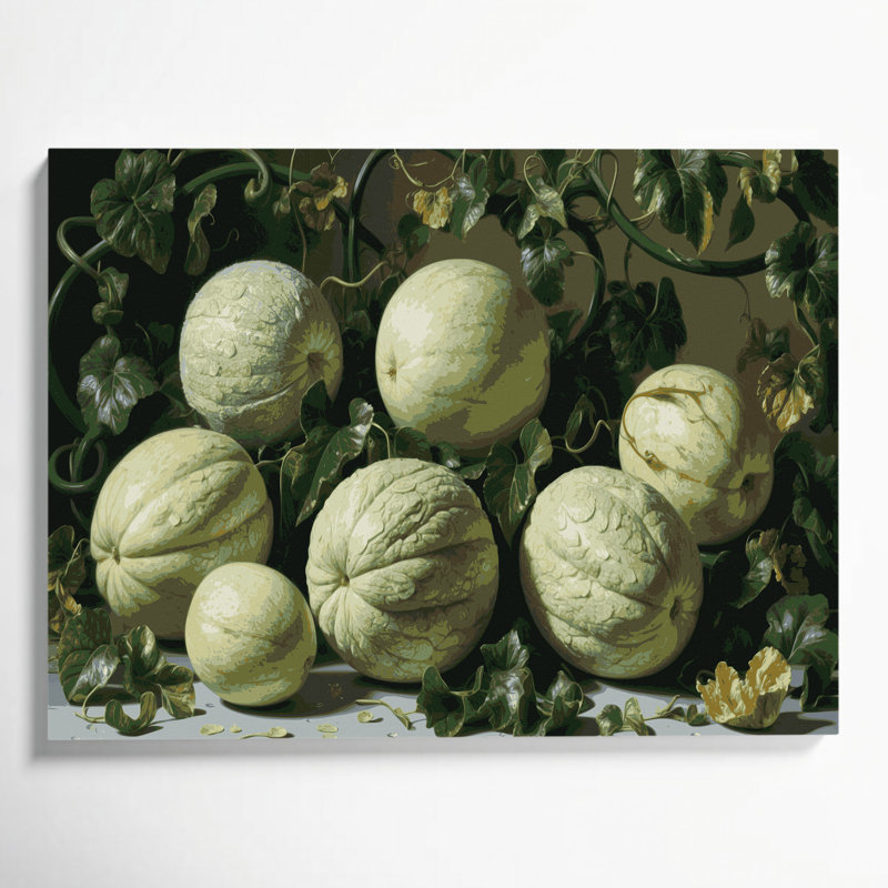 «Fruit Winter Melon», art mural sur toile, H 11 po x l 14 po