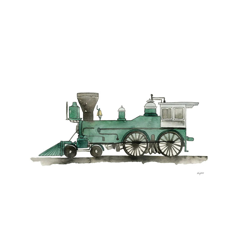 Train Locamotive by Kelsey McNatt - Wrapped Canvas Gallery-Wrapped Canvas Giclée, 12" H x 8" W, Wrapped Canvas