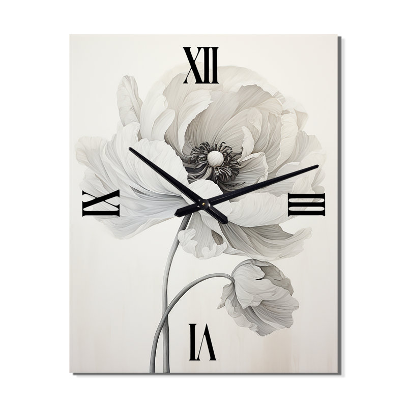 Horloge murale rétro Aruabea - Renoncule, Grand