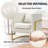 Velvet Modern Barrel Accent Chair with Pillow-1230713418