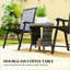 Table d'appoint, table basse d'extérieur en osier-1351599425