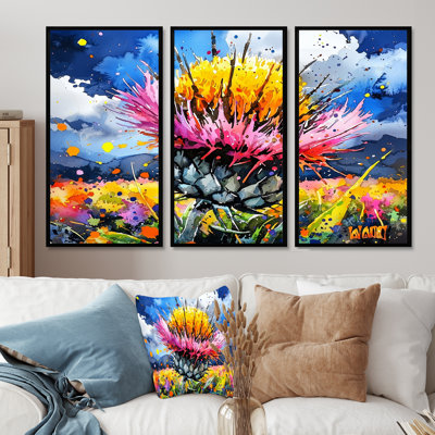 Adbeel - Thistle Wall Art Print Set