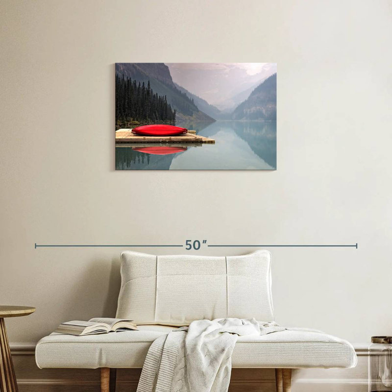 Mountain Lake Kayak sur toile, H 20 po x l 30 po x P 1,25 po