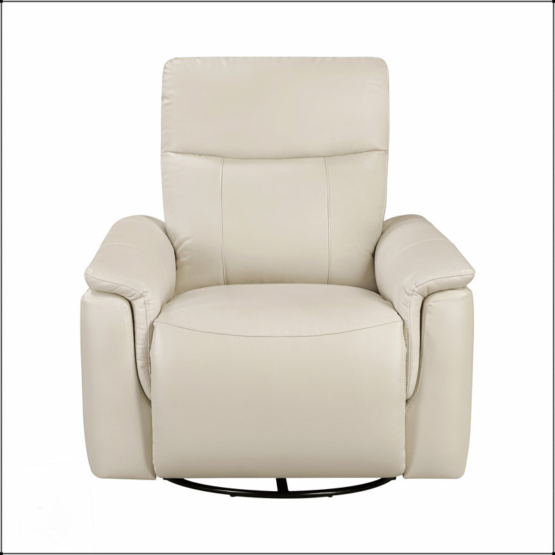 Fauteuil inclinable en cuir Luxury Comfort, Taupe