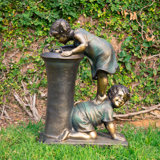 Astral Indoor Weather Resistant Floor Fountain with Light