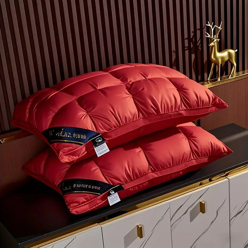 1Pc Bread Pillow China Red, Red