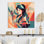Aminta Aminta, portrait féminin art déco III sur métal