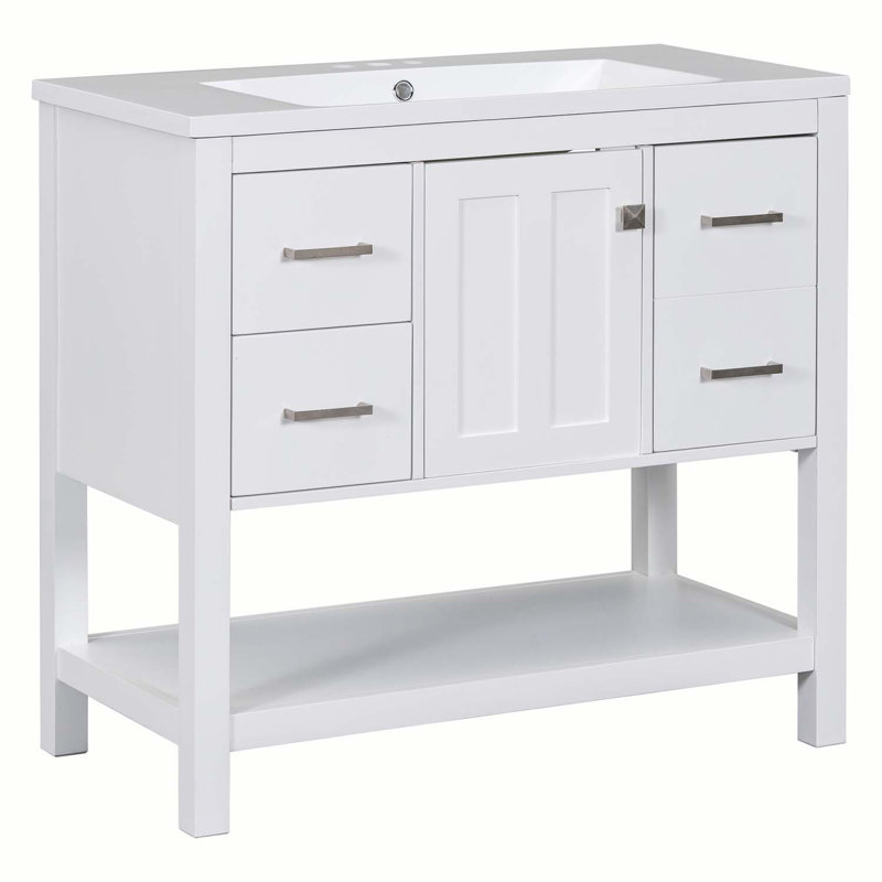 35.4 " Single Bathroom Vanity Base