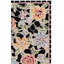 Tapis noir en laine crocheté à la main Hollander-1944043146