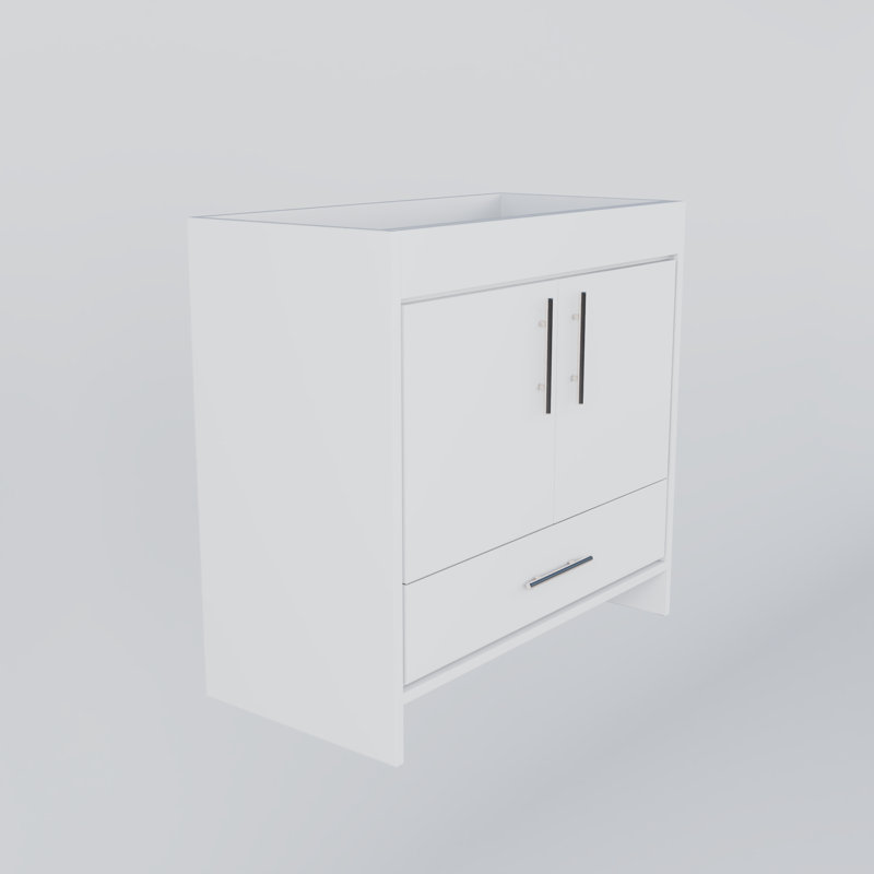 Volpa 35.25'' Single Bathroom Vanity Base Only, Soft White