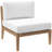 Modway Clearwater Outdoor Patio Teak Wood Sofa-1405650129