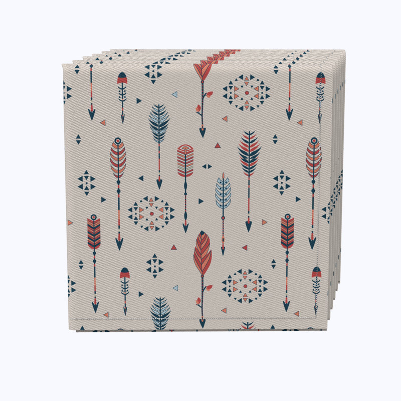 100% Cotton Geometric Square Napkin