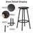 5-Piece Kitchen Counter Height Table Set, Bar Table With 4 Stools