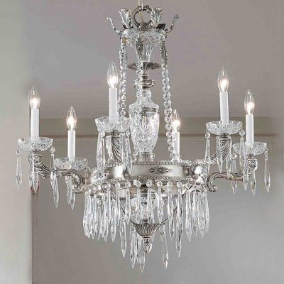 Duchess 6 - Light Dimmable Wagon Wheel Chandelier