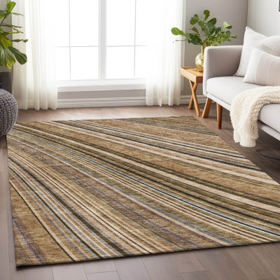 Tapis taupe lavable à la machine de qualité supérieure Prisco