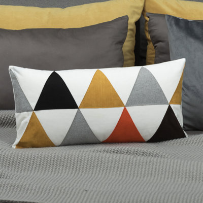  Appliqued Velvet Pillow Cover