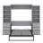Orian Murphy Bed with Storage Shelves and Drawers-296307406