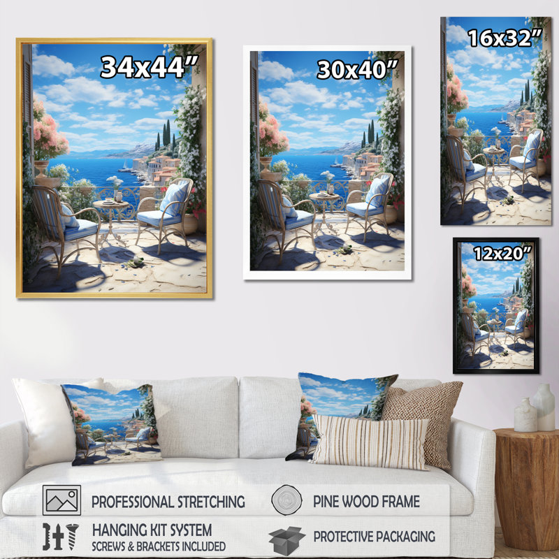 Décoration côtière française en Provence III - Décoration murale nautique et plage, H 44 po x l 34 po x P 1,5 po