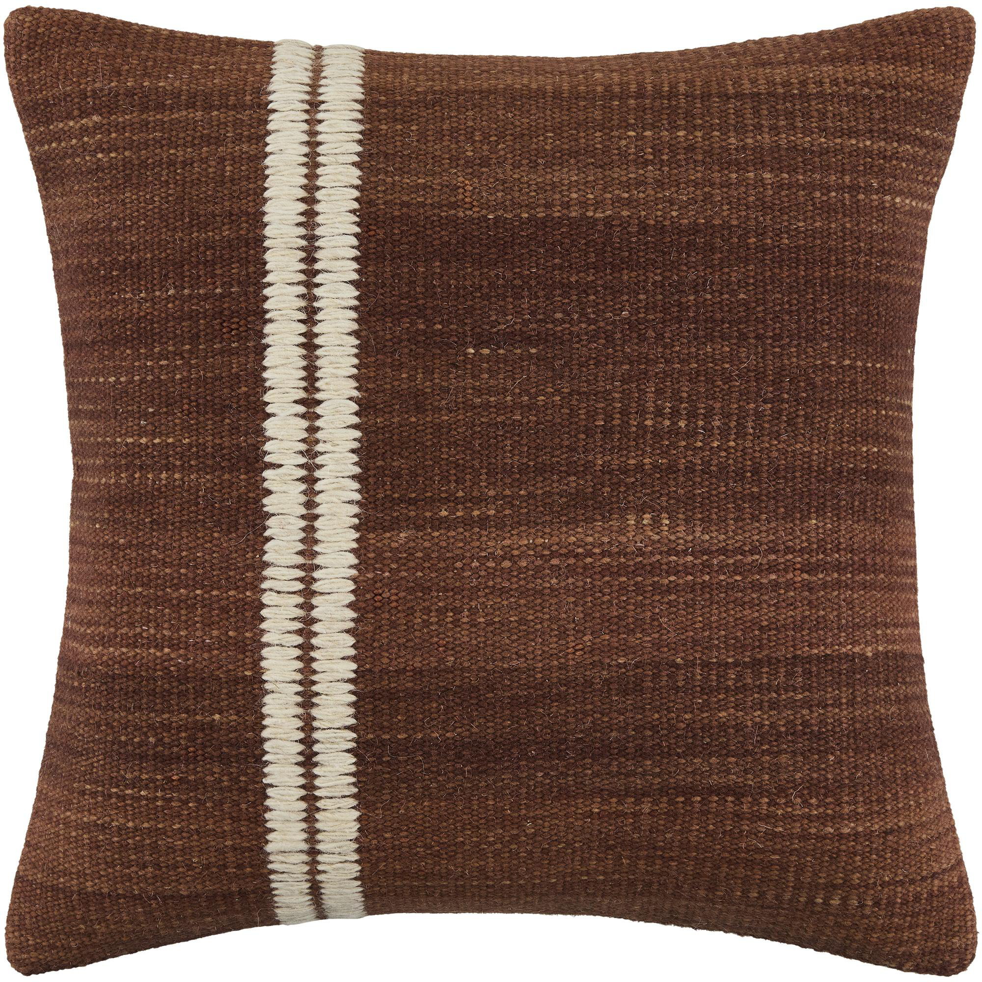 Jundah Accent Pillow, Square 18", Polyester, Red