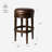 Maven Lane Pullman Backless Swivel Kitchen Stool with Upholstery Seat-128006623-128006627