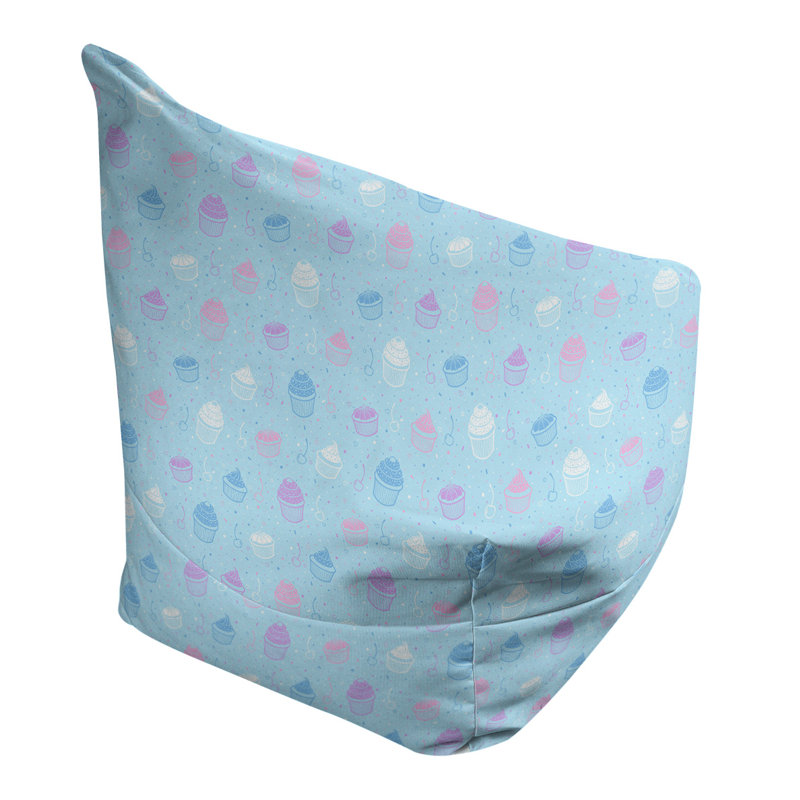 Petite chaise à sacs à billes & Leffel, H 86 po x l 2 po x P 43 po, Pas de bourre, Bleu / Blanc