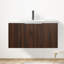 Meuble-lavabo moderne de 36 pouces avec lavabo, porte à fermeture en douceur, 2 portes, noyer, beaucoup de rangement pour les travaux réguliers et les travaux 36 po, espace de lavabo-1933263834-1933263833