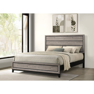 Albury Wood California King Panel Bed Light Taupe