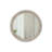 Round Wall Mirror With Beaded Trim