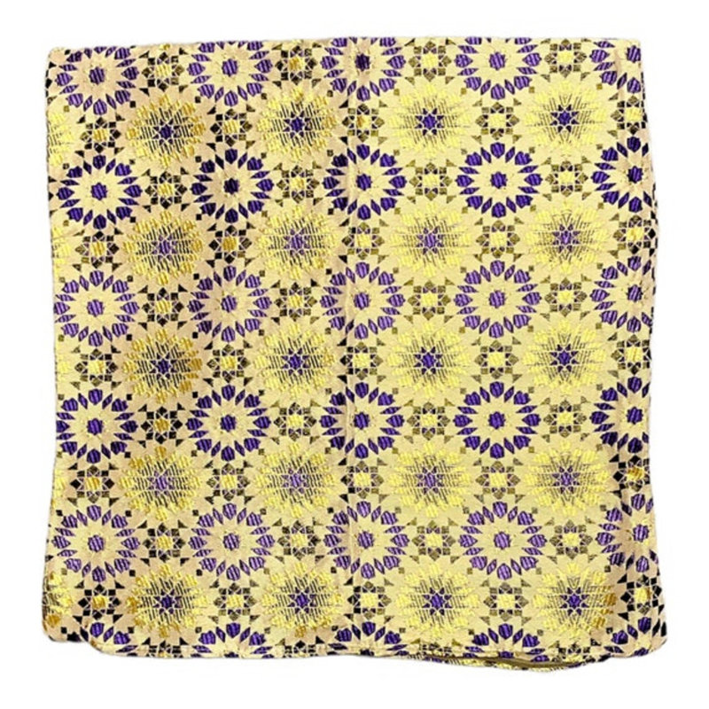 Pascoag Indoor / Outdoor Square Euro Pillow Cover, Yellow, Geometric, 43cm H x 43cm W x 3cm D