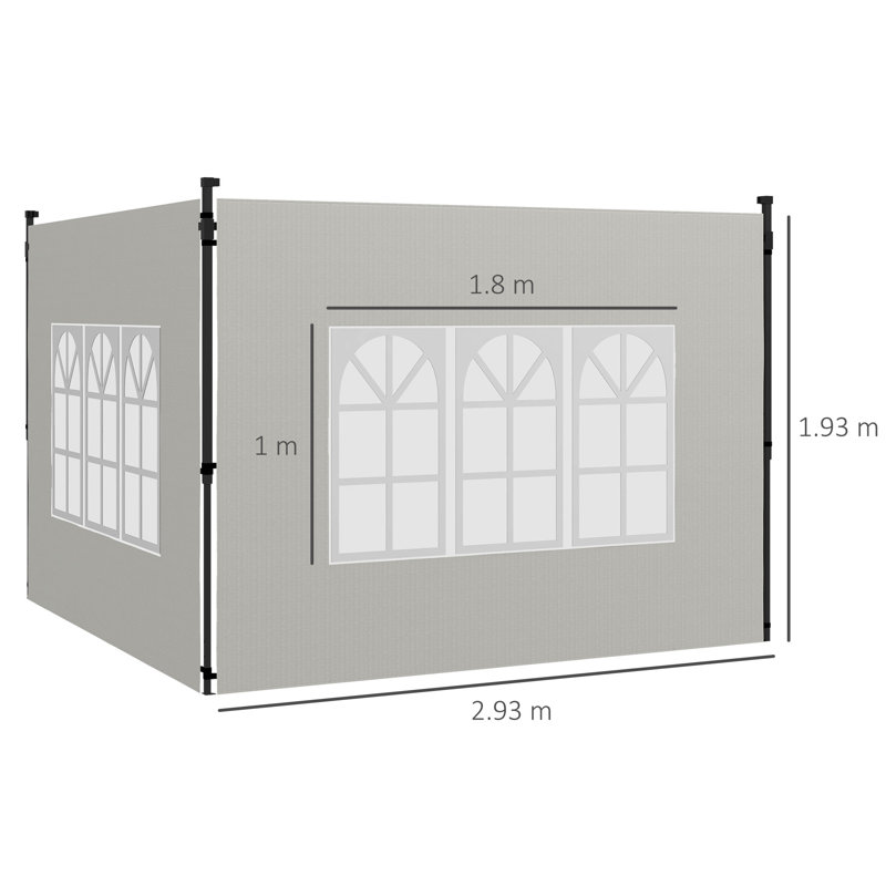 Childersburg Dakota Fields Polyethylene Plastic Replacement Canopy for Canopy, White