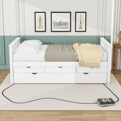 Twin Daybed with Trundle and Drawers