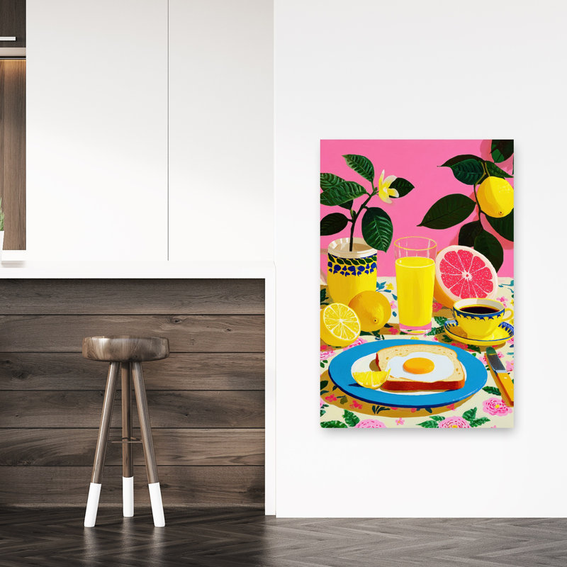 «Vibrant Citrus Petit déjeuner», H 48 po x l 32 po