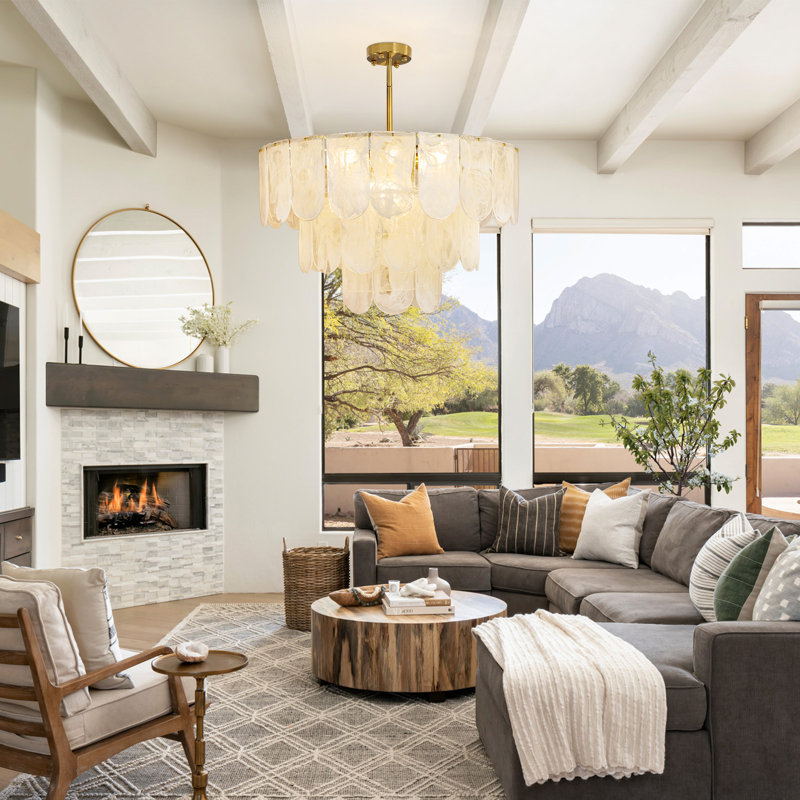 Yilda 12 - Light Dimmable Tiered Chandelier