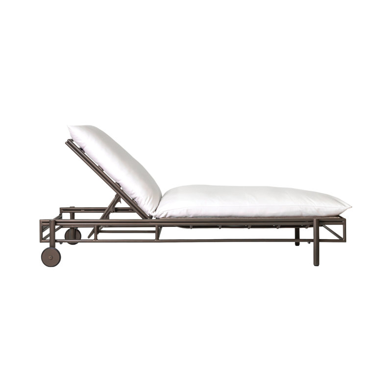 Chaise longue d'extérieur en aluminium Patinero