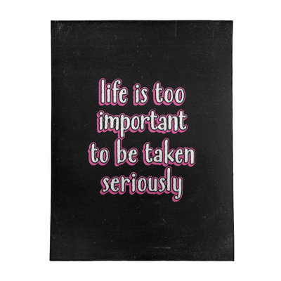 Quotes Chenille Indoor Rug