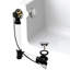 Garniture de bonde escamotable pour baignoire à câble 35 "avec trop-plein rotatif et raccords en ABS Sch. 40-103835390