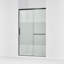 Elate Tall Sliding Shower Door, 75-1/2-In H X 50-1/4 - 53-5/8-In W, With Heavy 5/16-In Thick Crystal Clear Glass With Privacy Band-1187576654