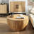31.50 Inch Vintage Bucket-Shaped Coffee Table
