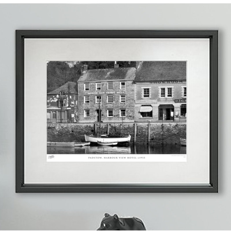 Padstow, Harbour View Hotel C1955 - Single Picture Frame Print, 28cm H x 36cm W x 2.3cm D