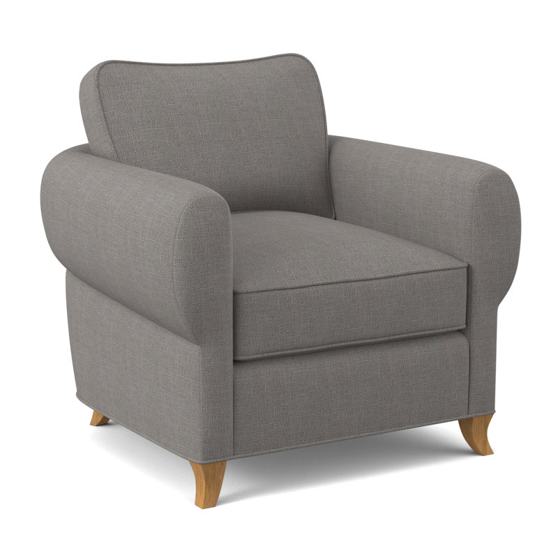 Fauteuil cocon, Ambre, Viscose ciel Kinsley