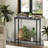 Narrow Console Table, 2-Tier Small Sofa Table, 29.5" Thin Entryway Table, Behind Couch Table With Shelves, Industrial Hallway Table, Black