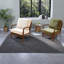 Chaise d'appoint moderne avec pieds en bois massif, tissu blanc confortable pour la détente à la maison