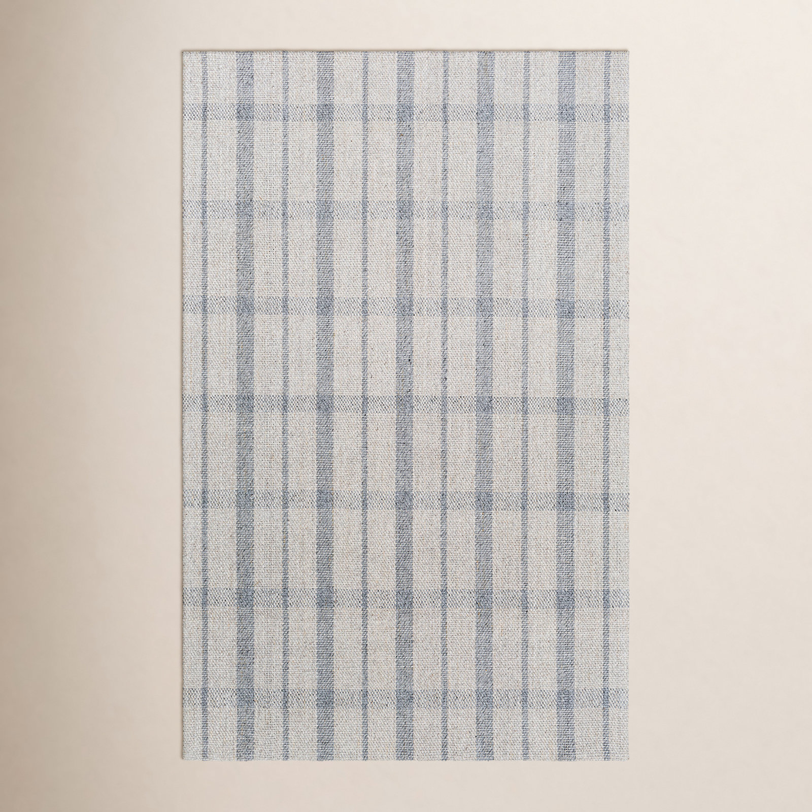 Louisa Hand-Woven Plaid Rug, Rectangle 5' x 7'6"