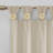 Floral Embellished Cuff Tab Top Solid Curtain Panel-1028294513-1028294512