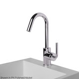 Cigno Single Hole Bathroom Faucet with Drain Assembly
