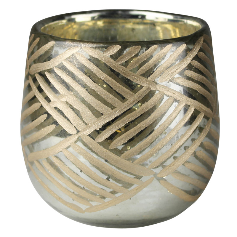 4'' H Glass Tabletop Votive Holder