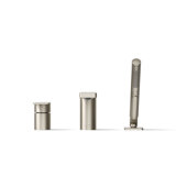 Parallel Single Handle Deck Mount Bath Faucet with Handshower