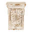 Tablette murale 5,1 x 4,7 x 9,3 pouces en oxyde de magnésium blanc antique, parfaite pour les éléments de décoration de salon